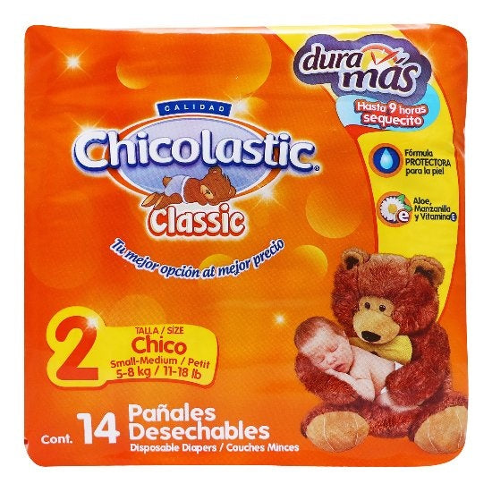 Pañal Chicolastic Classic Etapa 2 Unisex Con 14 Piezas 13117010879