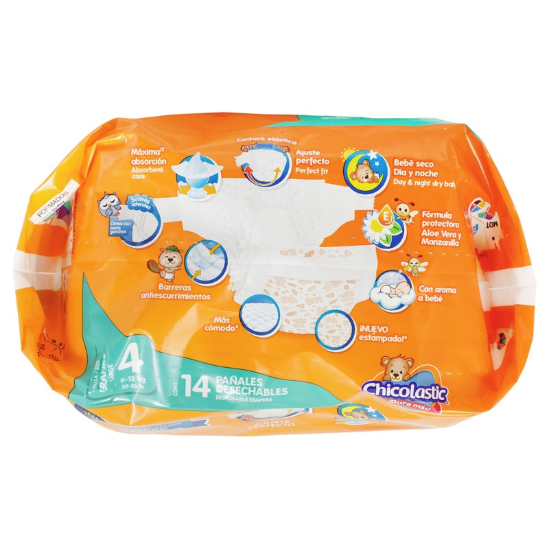 Pañal Chicolastic Classic Grande Con 14 Piezas 13117054149