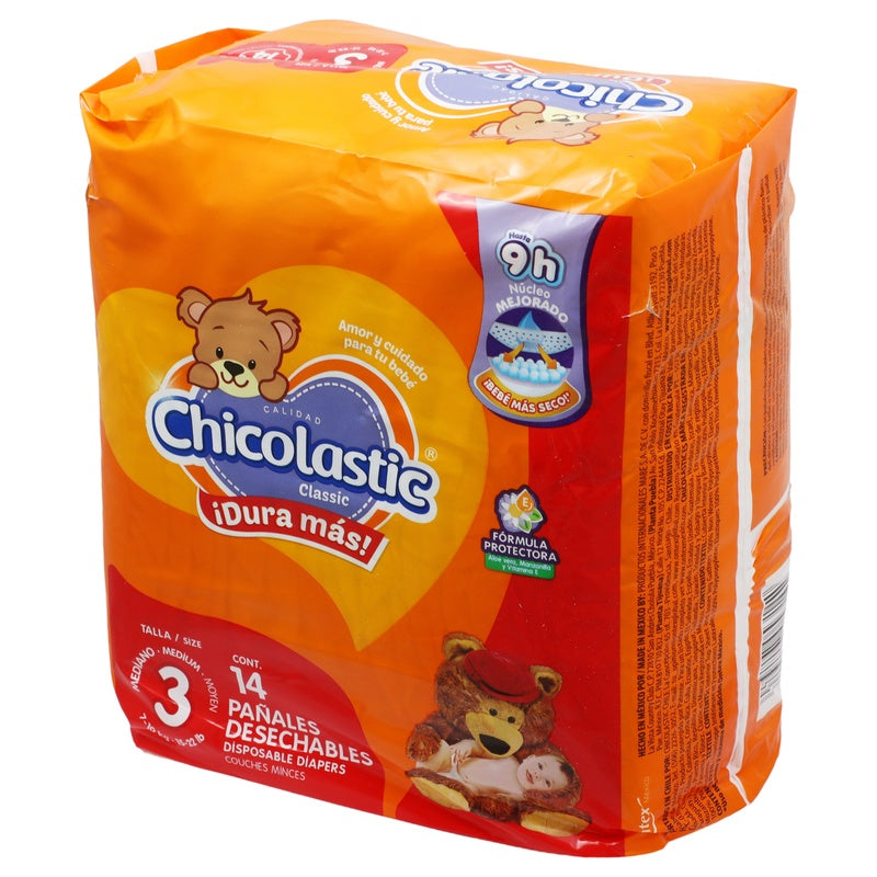 Pañal Chicolastic Classic Mediano Con 14 Piezas 13117053142 perfil 2