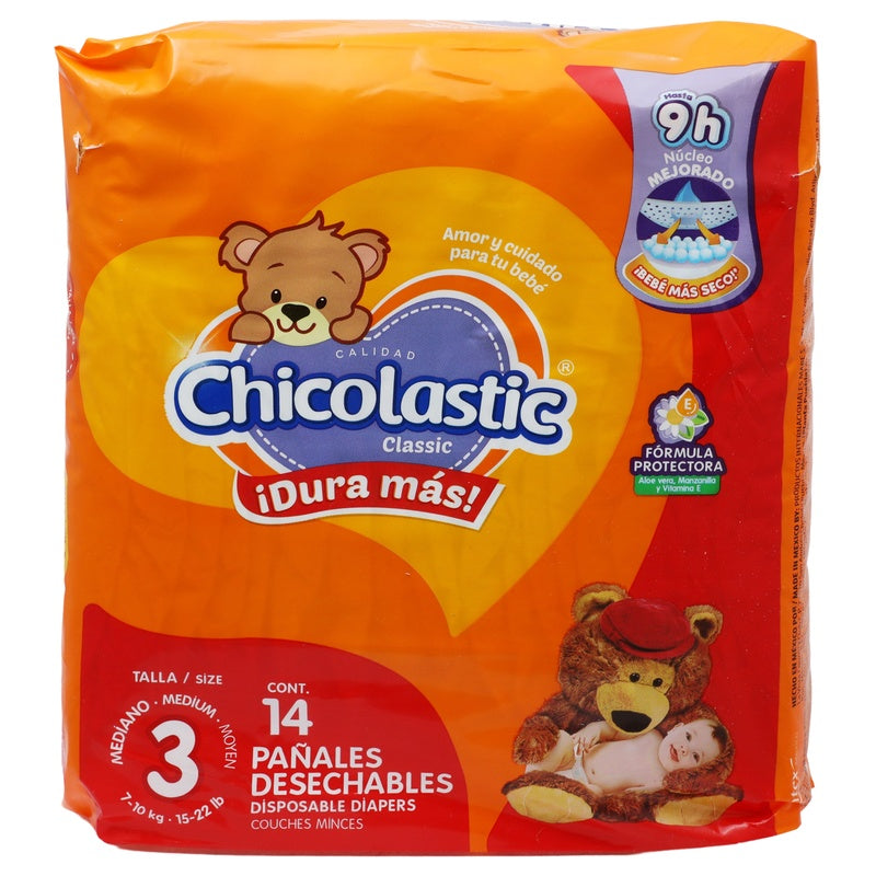 Pañal Chicolastic Classic Mediano Con 14 Piezas 13117053142 perfil 5