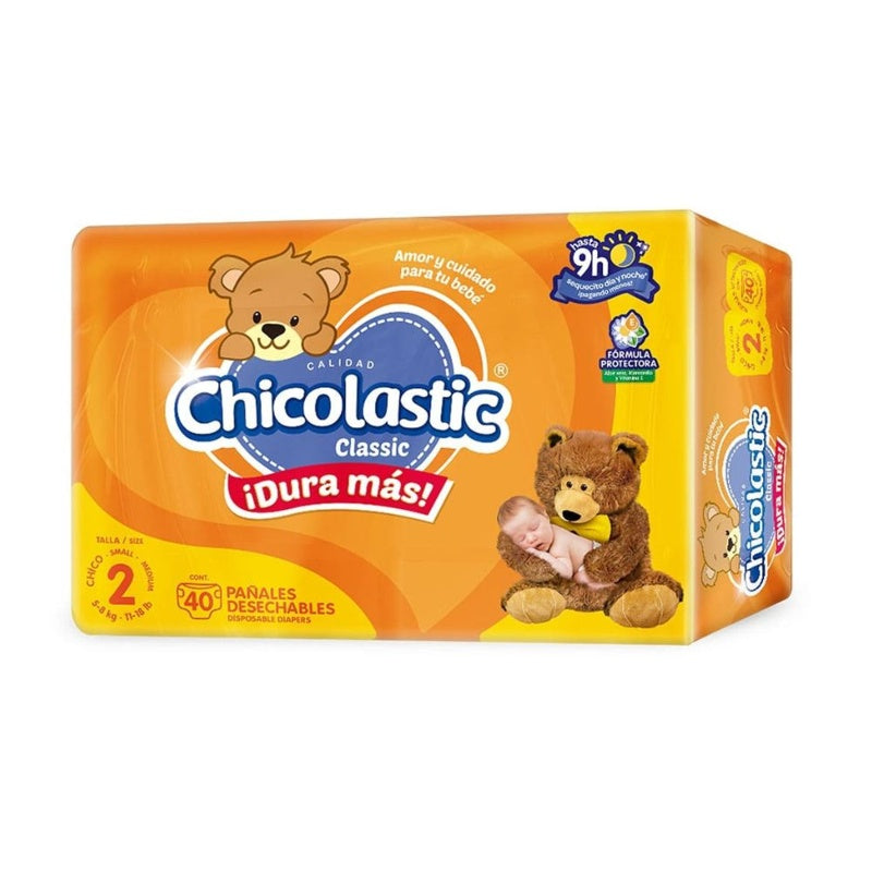 Pañal Chicolastic Classic Talla 2 Con 40 Piezas