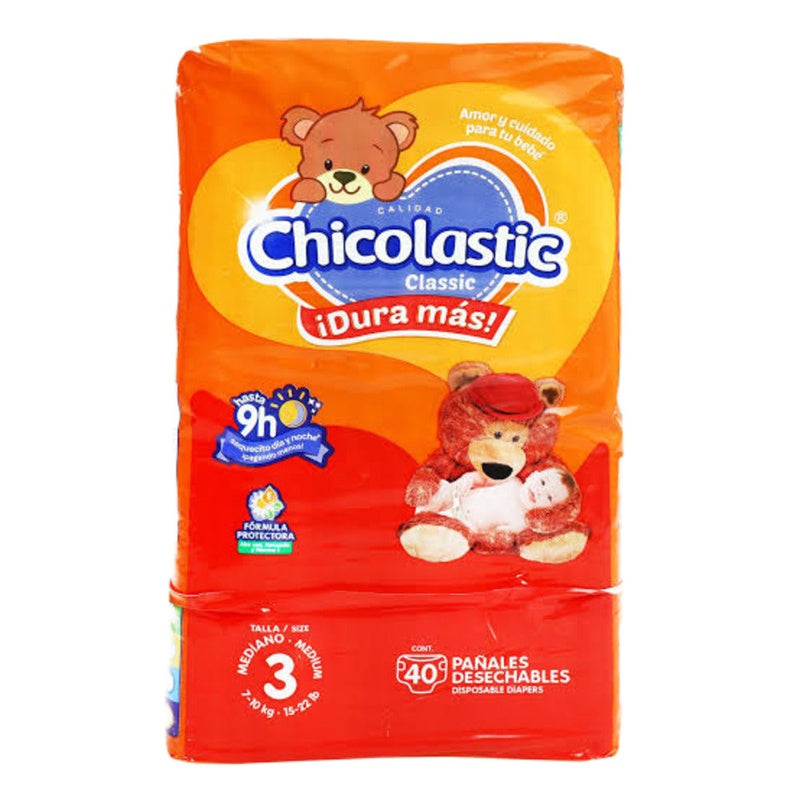 Pañal Chicolastic Classic Talla 3 Con 40 Piezas