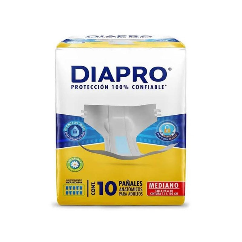 Pañal Diapro Confor Adulto Mediano Con 10 7501943474994
