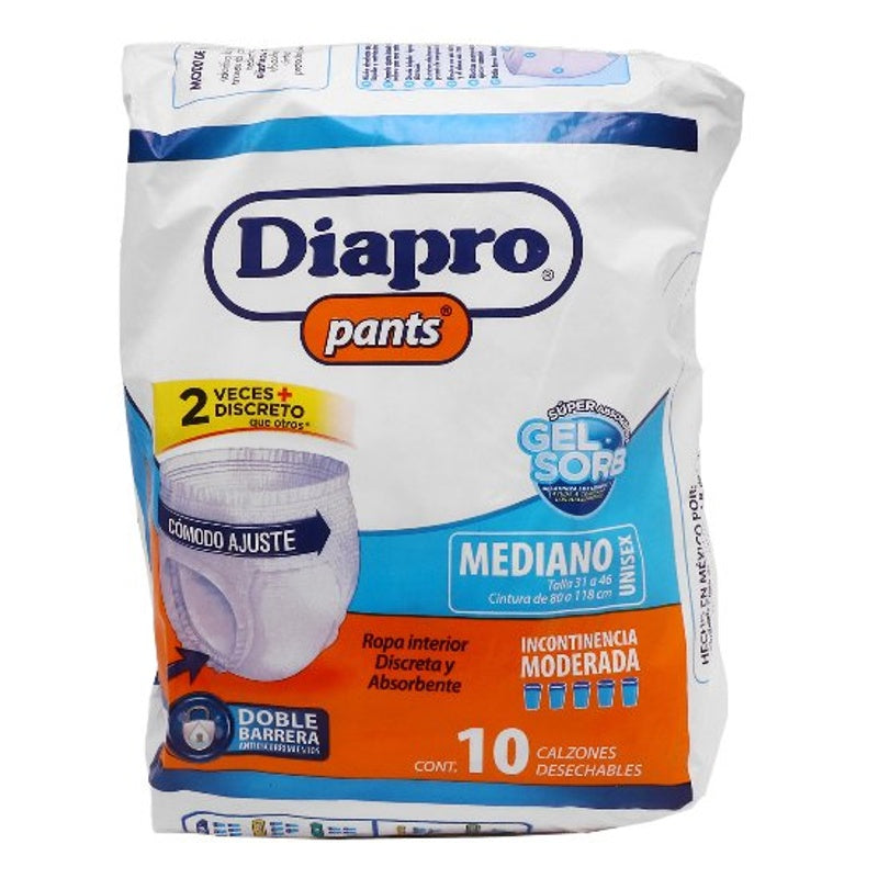 Pañal Diapro Pants Mediano Con 10 7501943466548