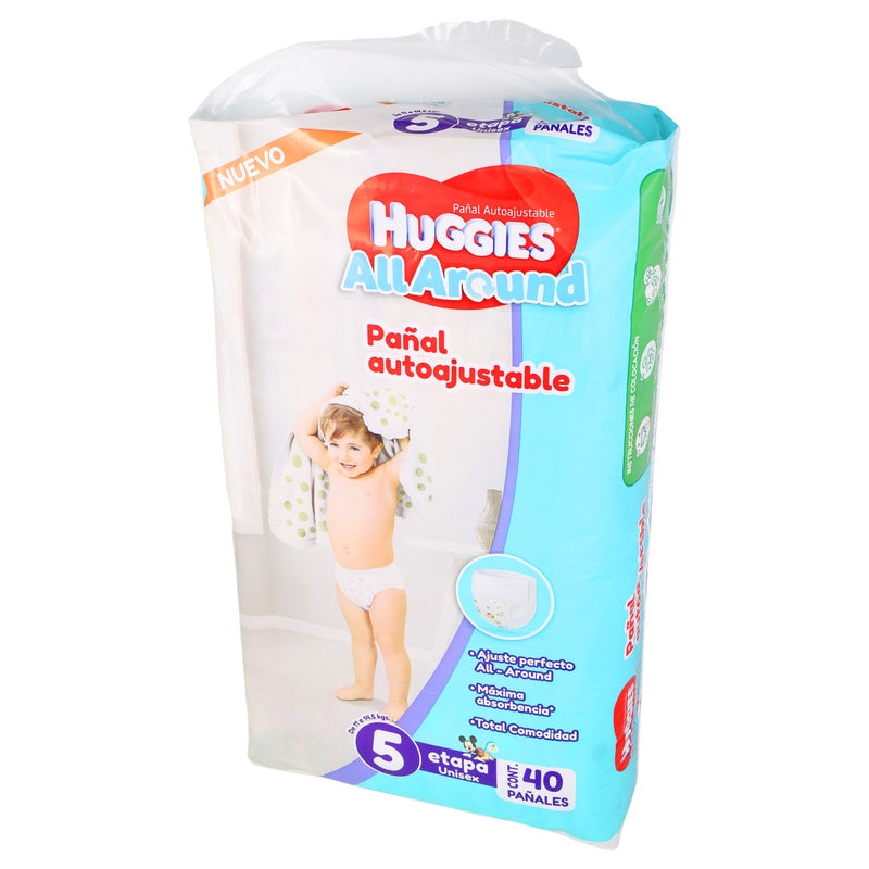 Pañal Huggies All Around Unisex Etapa 5 7501943488663 perfil 5