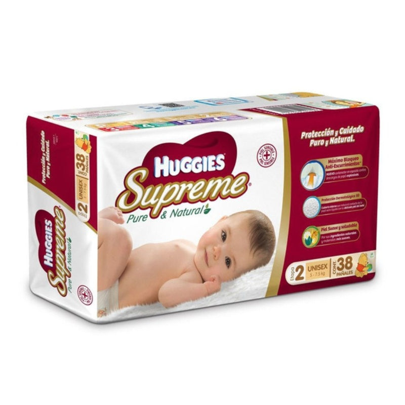 Pañal Huggies Supreme Unisex E2 Con 40 7501943441705