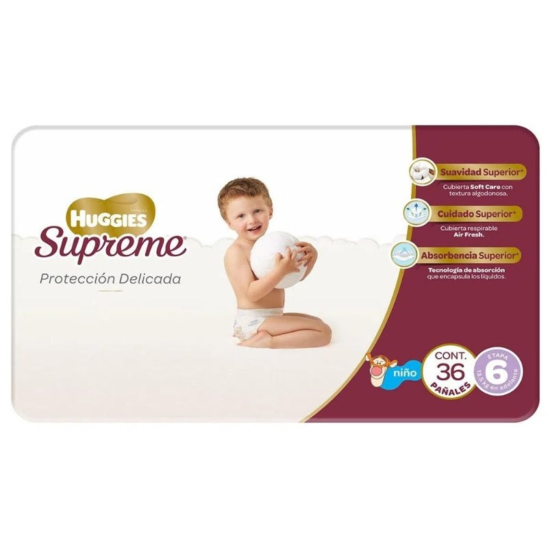 Pañal Huggies Supreme Unisex E6 Con 36