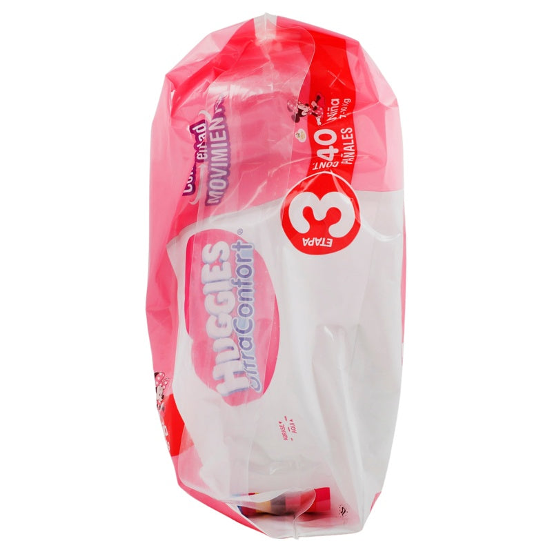 Pañal Huggies Ult-Conf Niña E3 Con 40