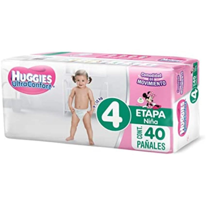 Pañal Huggies Ult-Conf Niña E4 Con 40 7506425604302