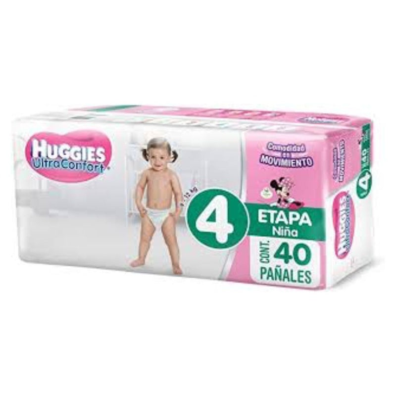 Pañal Huggies Ult-Conf Niño E4 Con 40
