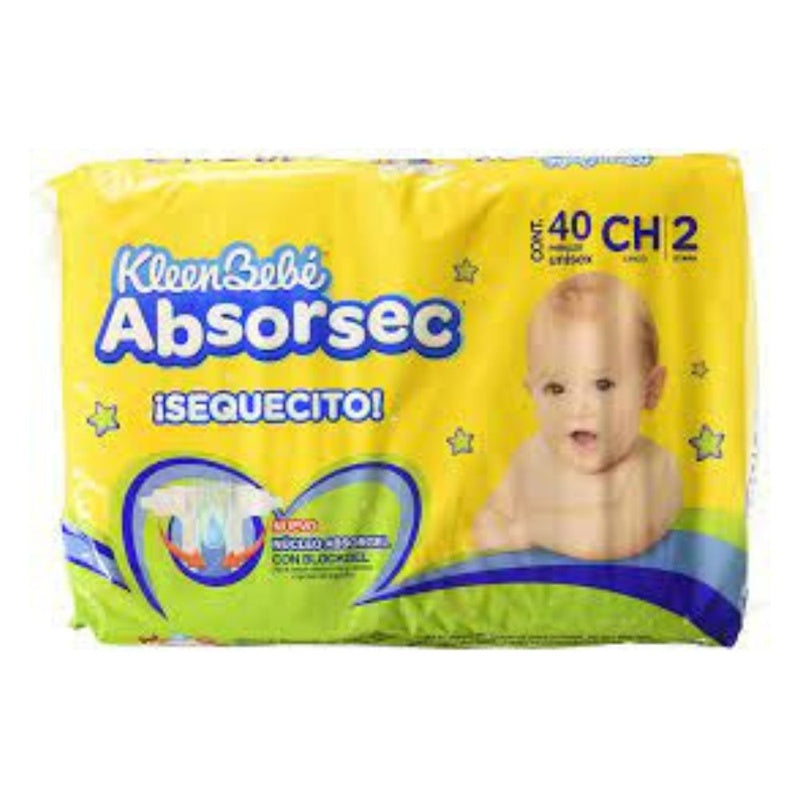 Pañal Kbb Absorsec Ultra Chico Con 40
