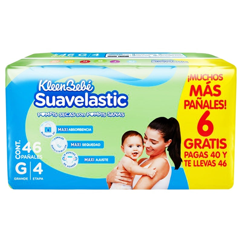 Pañal Kbb Suavelastic Grande E4 40+6
