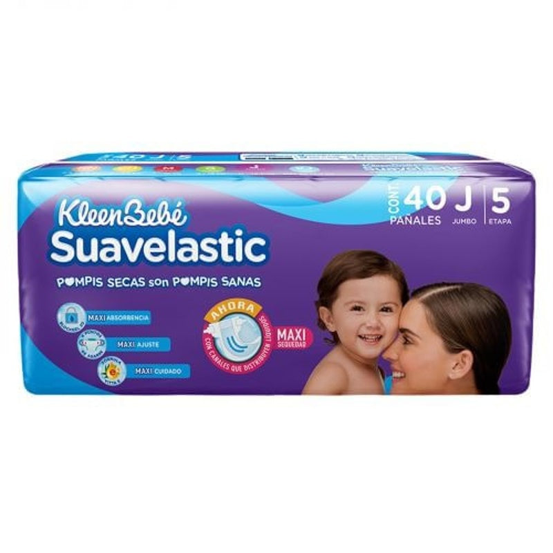 Pañal Kbb Suavelastic Jum E5 40+6