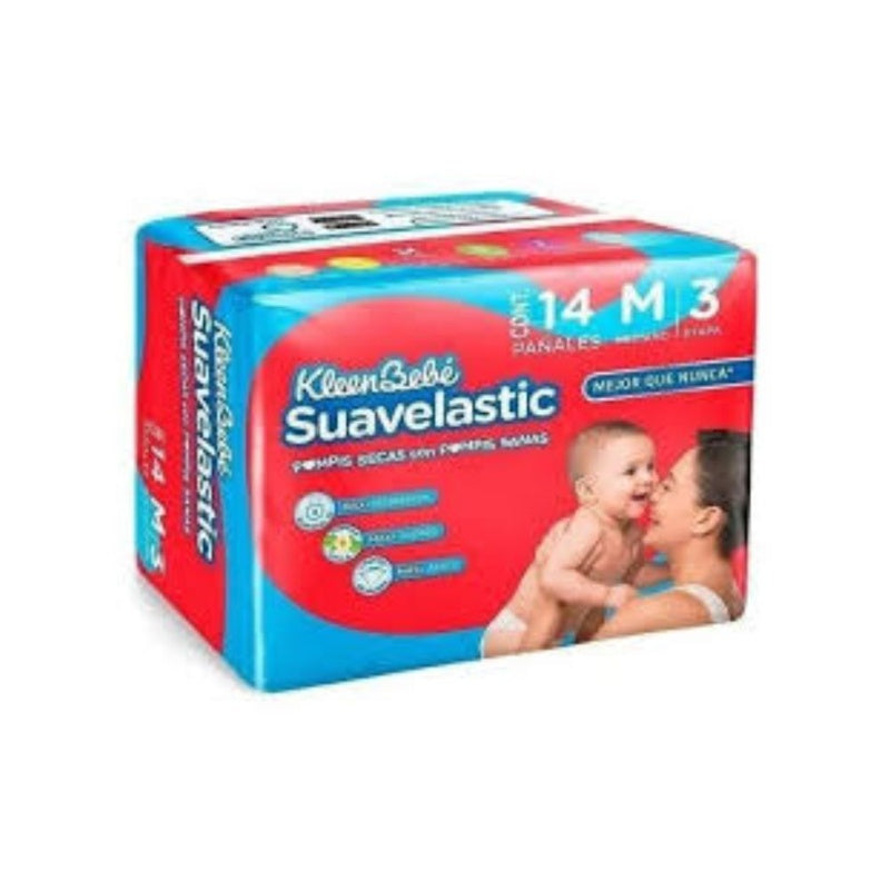 Pañal Kbb Suavelastic Mediano E3 Con 14 7501017376971