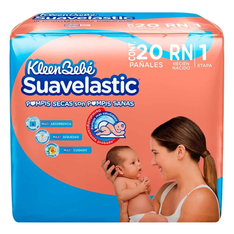 Pañal Kbb Suavelastic R-N E1 Con 20N 7506425648634