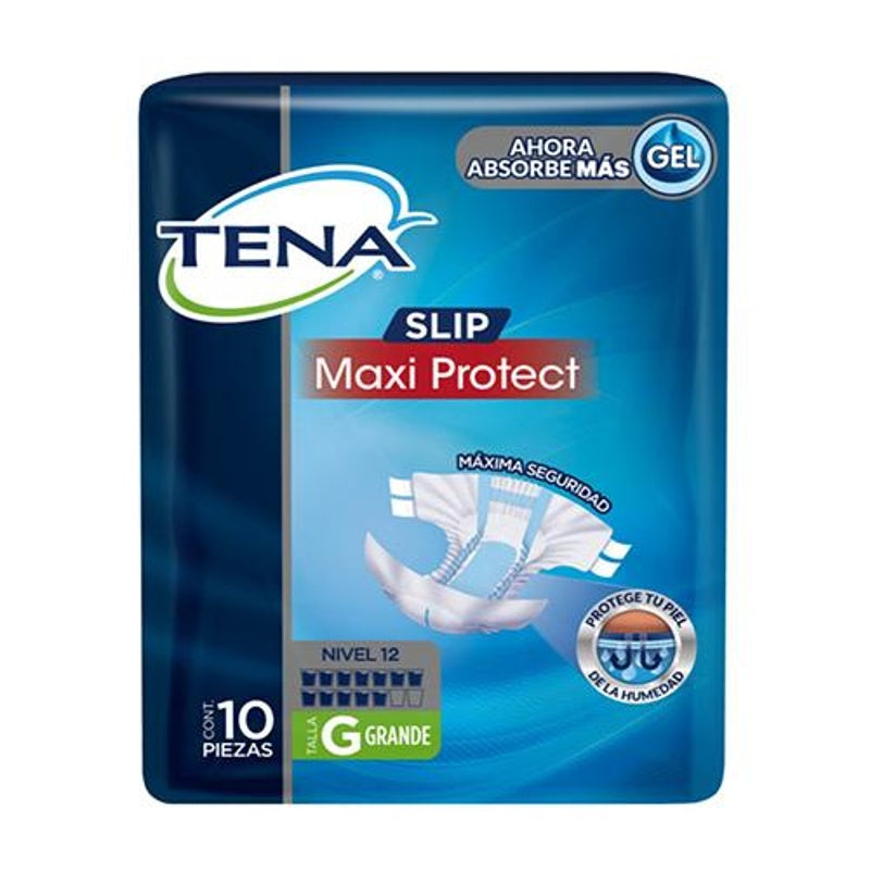 Pañal Tena Slip Grande Adulto 10 Paq