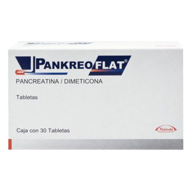 Pankreoflat 170 / 80 Mg Con 30 Tabletas