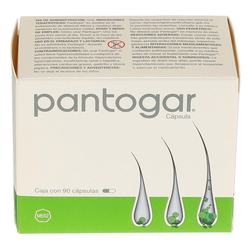Pantogar Anticaida 90 Capsulas Suplemento Alimenticio 4046222740542 3
