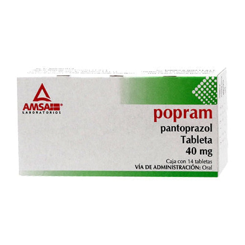 Pantoprazol 40 Mg Con 14 Tabletas Popram