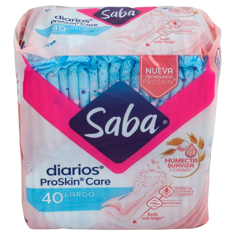 Panty Protector Saba Diarios Lgo Con 40