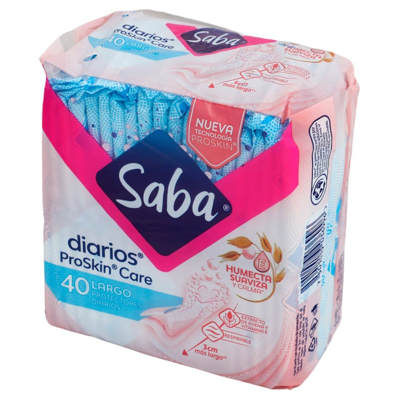 Panty Protector Saba Diarios Lgo Con 40
