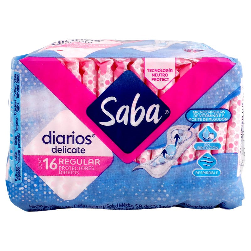 Panty Protectorec Saba Ultra 16 Piezas 7501019068416