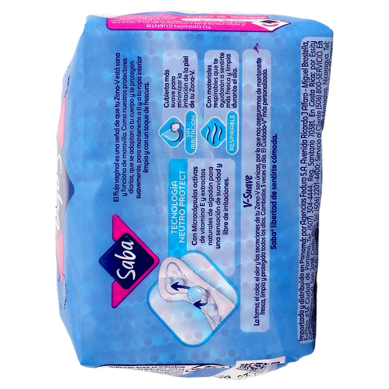 Panty Protectorec Saba Ultra 16 Piezas 7501019068416 7
