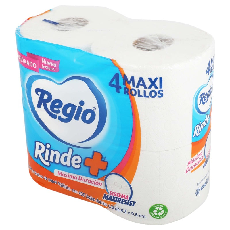 Papel Higiénico Regio 400 Hojas Rollo 4