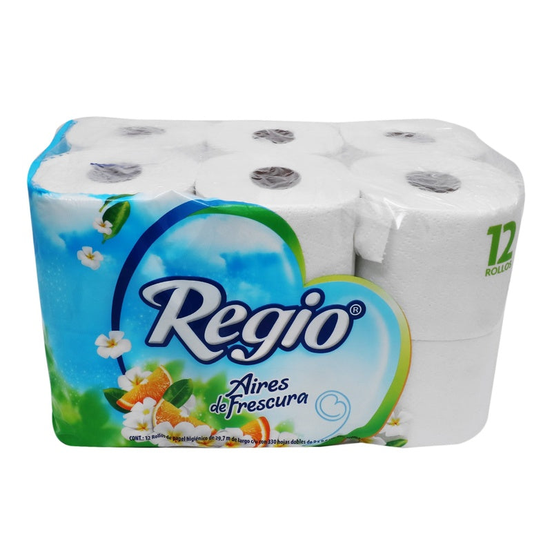 Papel Higiénico Regio Aire Fres Con 12Rollo 7501036622585