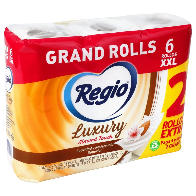 Papel Higiénico Regio Luxury Almen Con 4+2 7501036623476 perfil 3