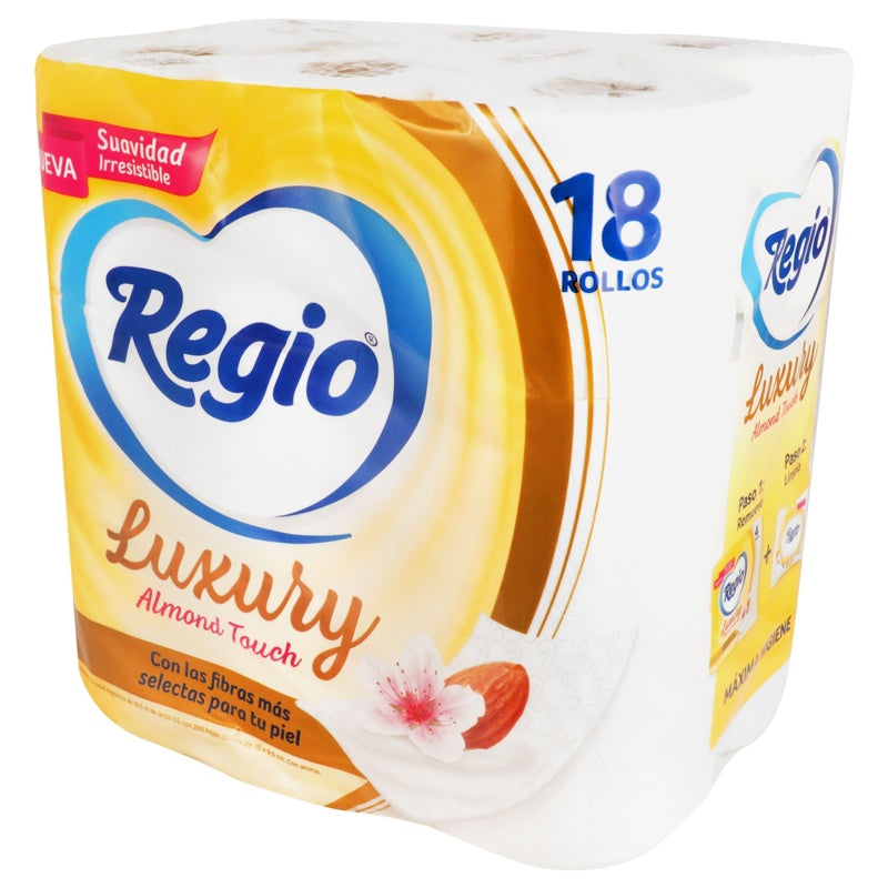 Papel Higiénico Regio Luxury Almondc / 18 perfil 3