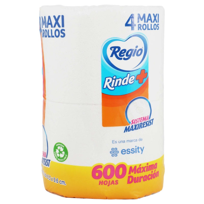 Papel Higiénico Regio Rinde Mas Con 4 Rollos 7501036623469
