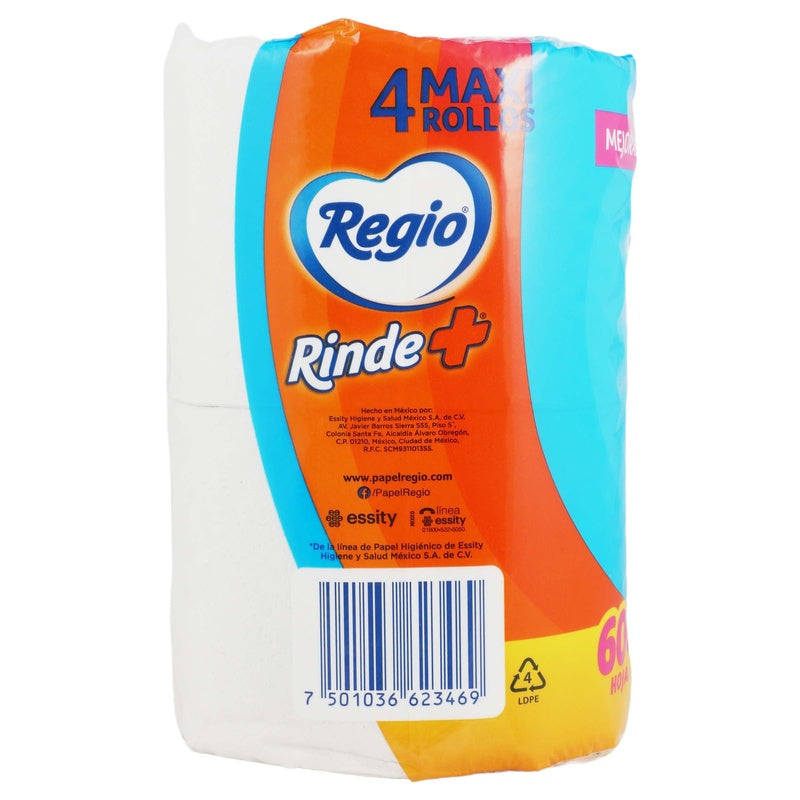 Papel Higiénico Regio Rinde Mas Con 4 Rollos 7501036623469 perfil 2