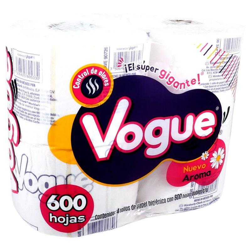 Papel Higiénico Vogue Arom Mznilla perfil 2