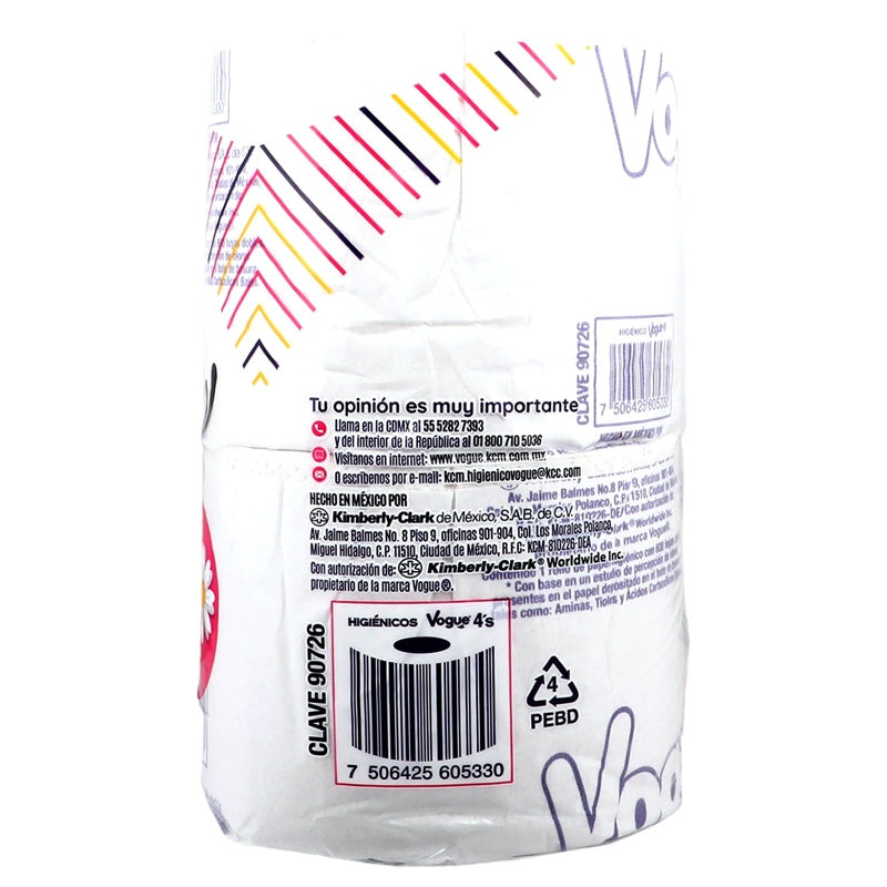 Papel Higiénico Vogue Arom Mznilla perfil 4