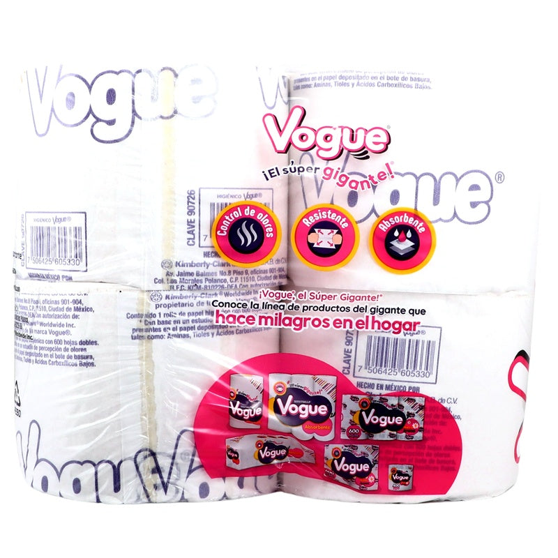 Papel Higiénico Vogue Arom Mznilla perfil 5