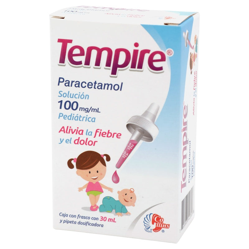 Paracetamol 100 Mg / Ml 30 Ml Gotas Tempire 780083142308