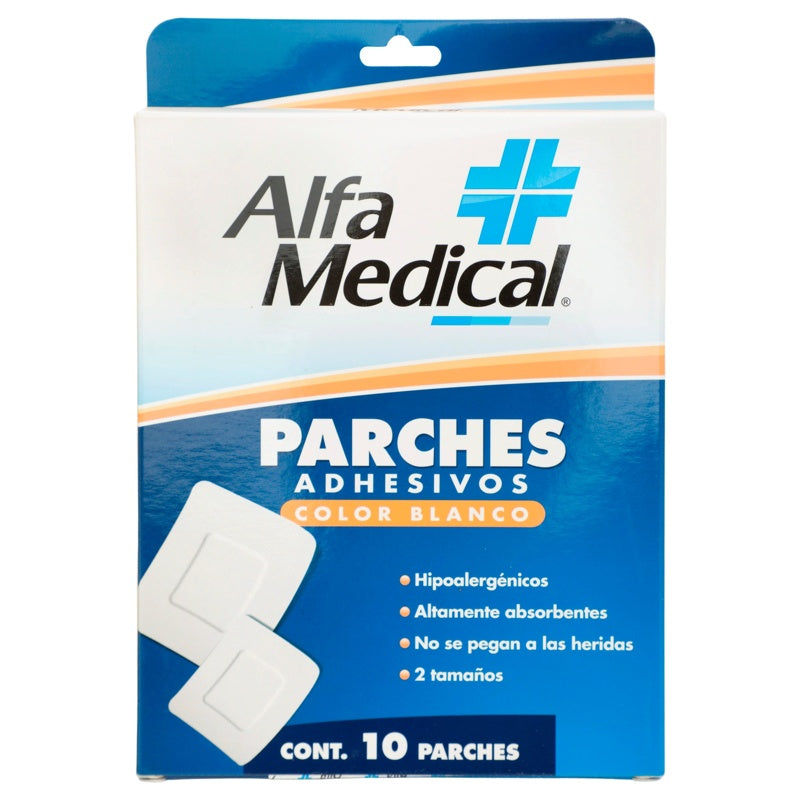 Parches Alfa Medianoadhesiva 2Tam Blanco Con 10 7503014279552