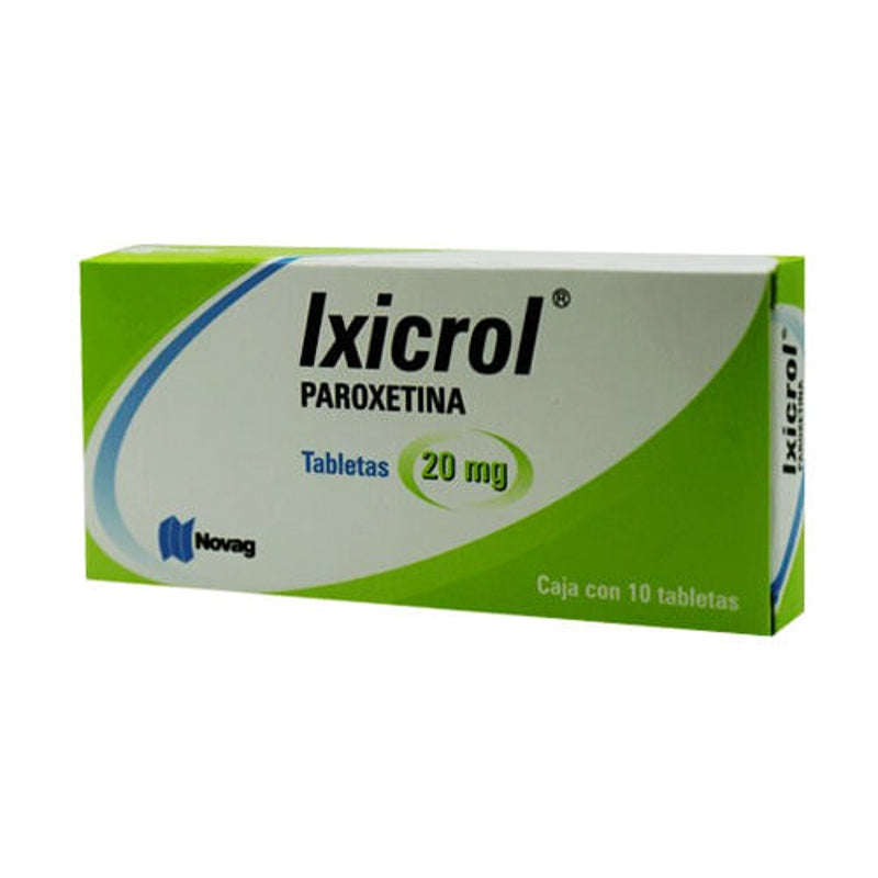 Paroxetina 20 Mg Con 10 Tabletas Novag