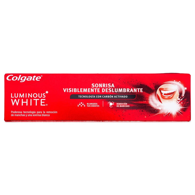 Pasta Dental Colgate Luminous White Carbon 66 Ml perfil 12