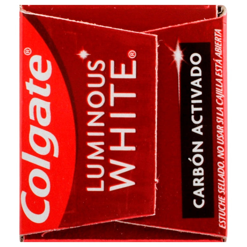 Pasta Dental Colgate Luminous White Carbon 66 Ml perfil 9