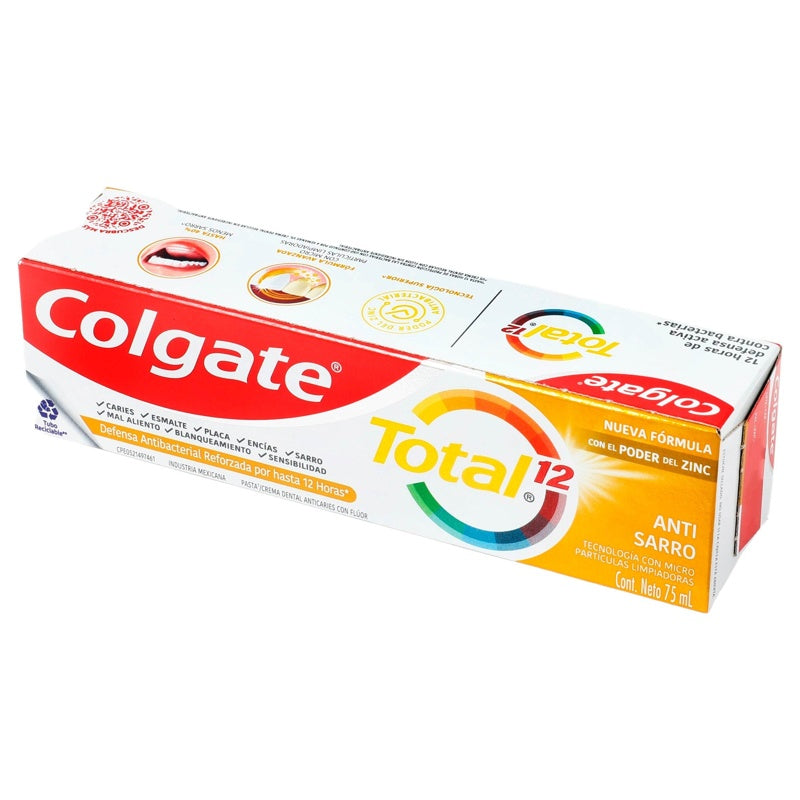 Pasta Dental Colgate Total12 Antisarro 75 Ml 7509546653532 perfil 7