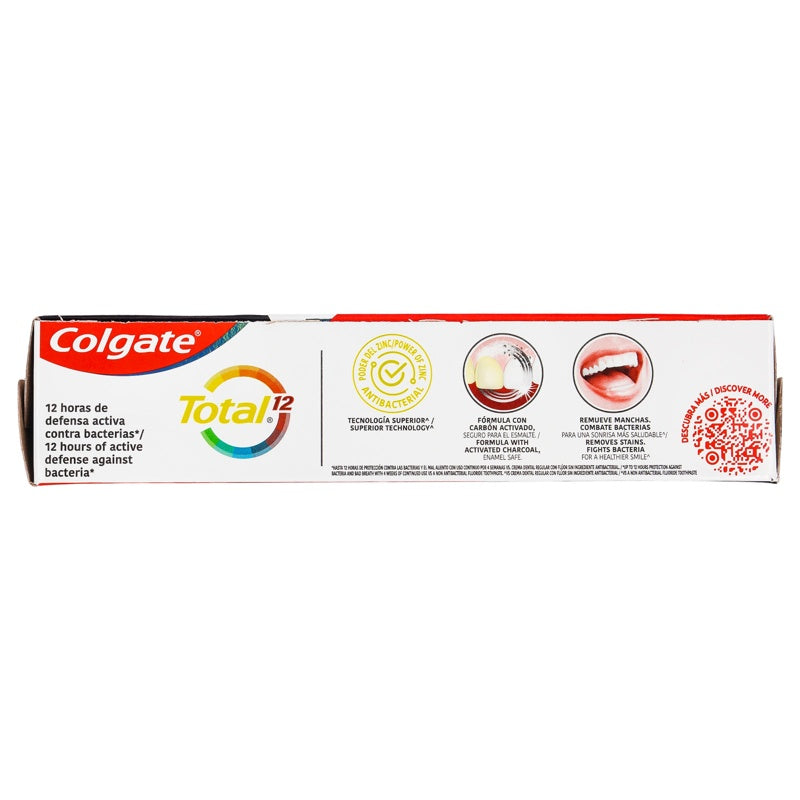 Pasta Dental Colgate Total 12 Carbon Activado 100 Ml perfil 7