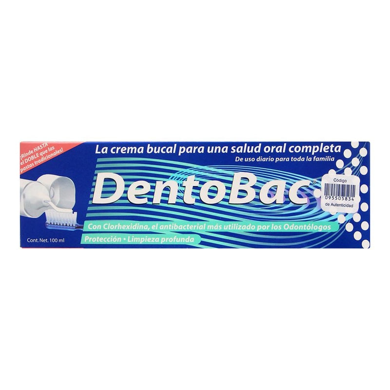 Pasta Dental Dentobac 100 Ml Tubo