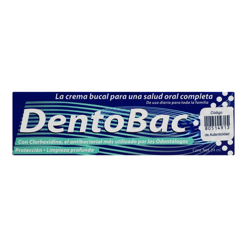 Pasta Dental Dentobac 24 Ml Tubo