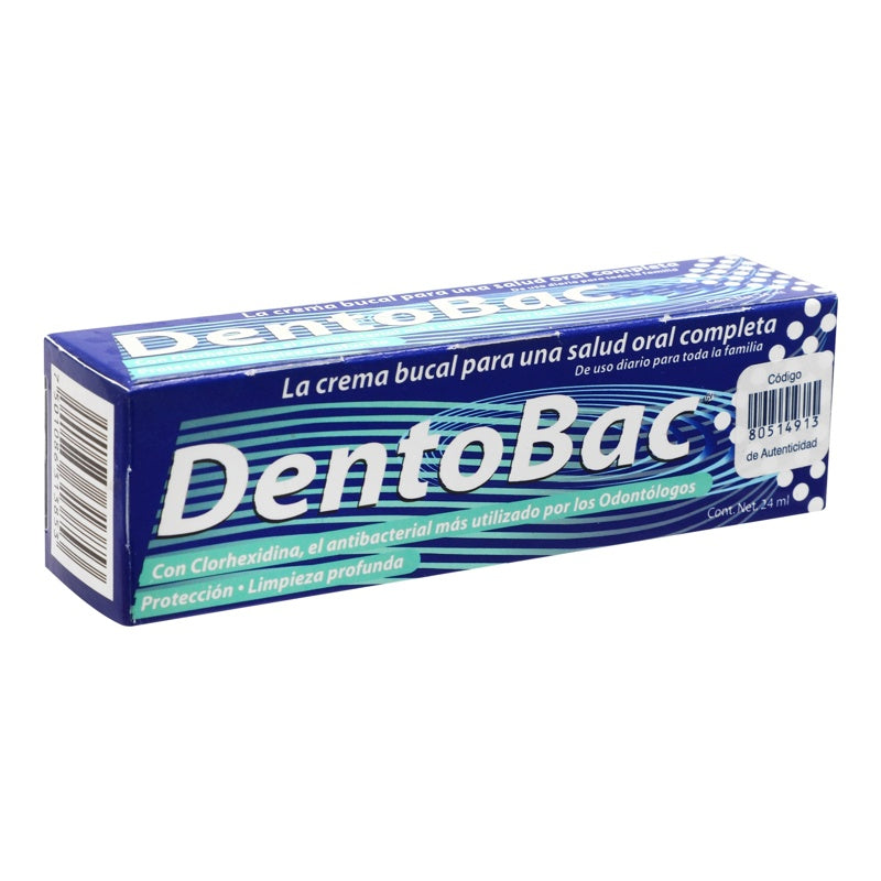 Pasta Dental Dentobac 24 Ml Tubo perfil 2