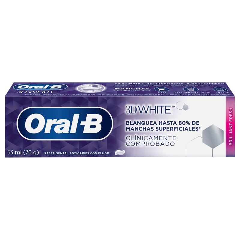 Pasta Dental Oral B 3Dw Brillian Fres 53 Ml