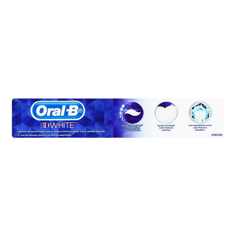 Pasta Dental Oral B 3Dw Glamorus Wh 120 Ml