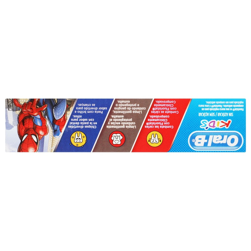 Pasta Dental Oral B Kids Spider-Man 50 G