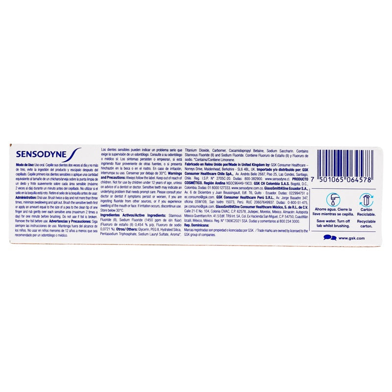 Pasta Dental Sensodyne Sensi-Encias 100 G perfil 7